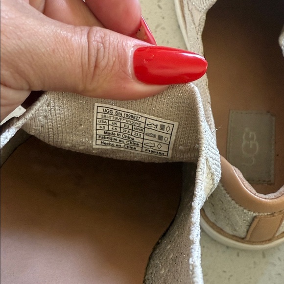 UGG Light Gray Perforated Slip-Ons - Picture 5 of 6